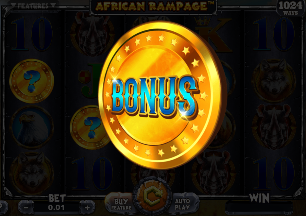 Mystery Symbol feature in Rampage slot