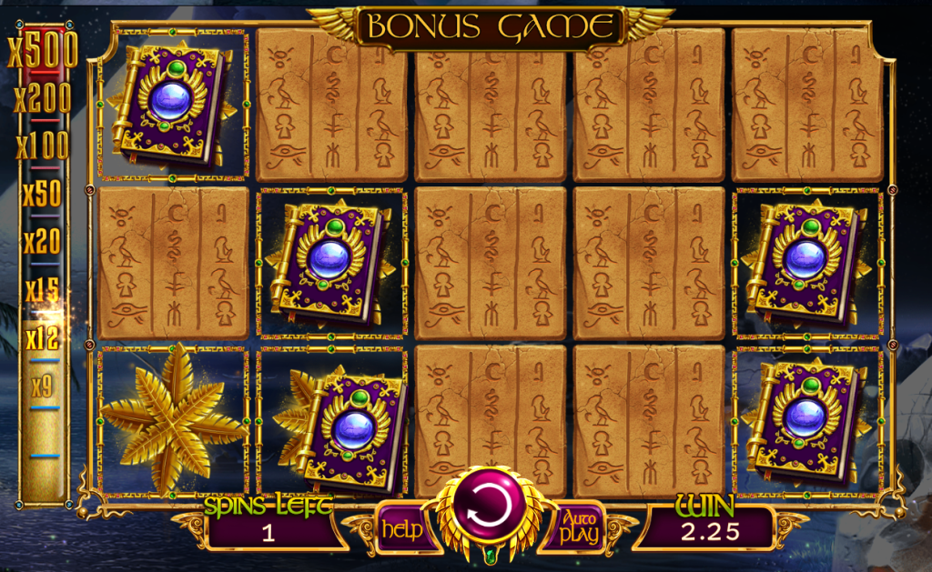 Bonus game in Nights of Egypt slot