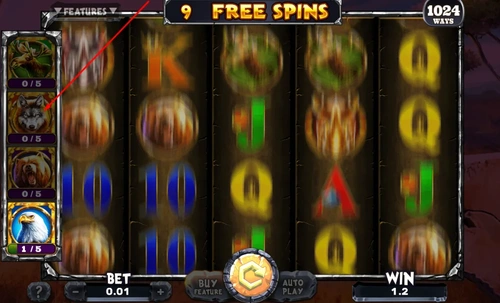 Free spins bonus in African Rampage slot