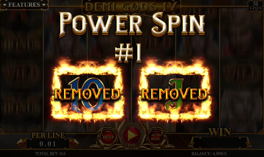 Power Spin bonus in Demi Gods IV