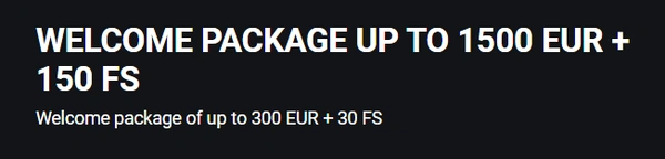 Welcome package example in 888starz.bet