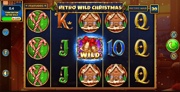 Retro feature in Retro Wild Christmas slot