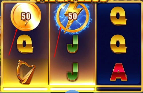 Two bonus symbols in Mega Zeus video slot
